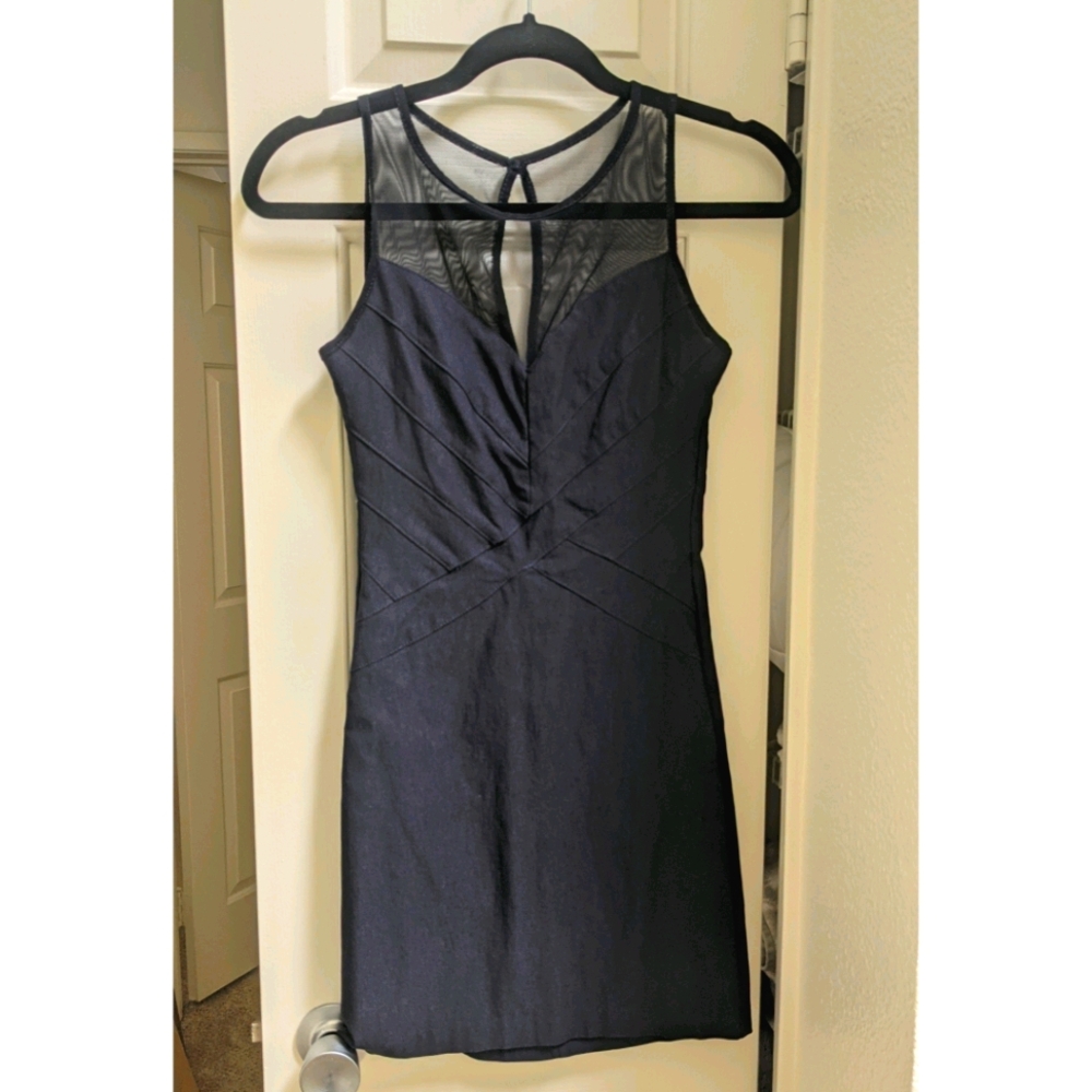 Navy Blue Mini Dress